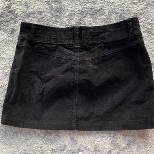 Free people button-up corduroy mini skirt